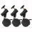 3pcs 16mm Mounting Hole Flexible Swivel Casters Wheels 1