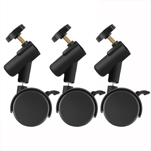 3pcs 16mm Mounting Hole Flexible Swivel Casters Wheels