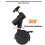 3pcs 16mm Mounting Hole Flexible Swivel Casters Wheels 6