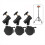 3pcs 16mm Mounting Hole Flexible Swivel Casters Wheels 3