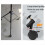 3pcs 16mm Mounting Hole Flexible Swivel Casters Wheels 5