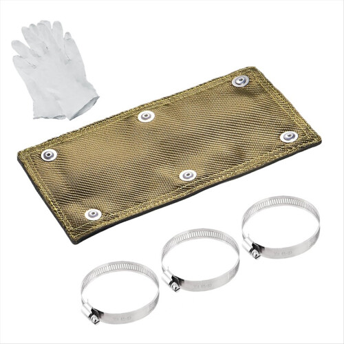 Titanium Pipe Shield 6In X 12In Exhaust Heat Shield 2