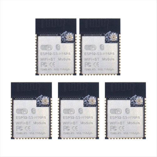 Modulo wireless ESP32-S3-N16R8 da 5 pezzi per applicazioni wireless IoT
