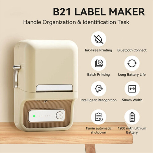 B21 Mini Portable Thermal Label Printer for Home Office 2