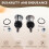 1Pair Correction Front Upper Arm Ball Joint Left Right Set 5
