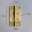 10 Pcs Brushed & Sealed Brass Hinges Small Box Exquisite Hinges 3