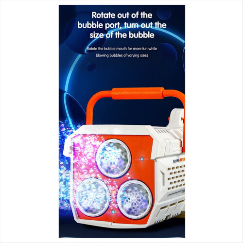 Macchina per bolle di sapone automatica con luce LED da 60 fori 2