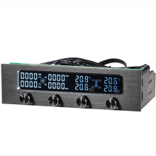 CPU-Lüftersteuerung, 4-Kanal-Frontpanel mit LCD-Display