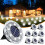 8 Pack Solar Ground Lights Waterproof Outdoor Solar Lights for Yard 1