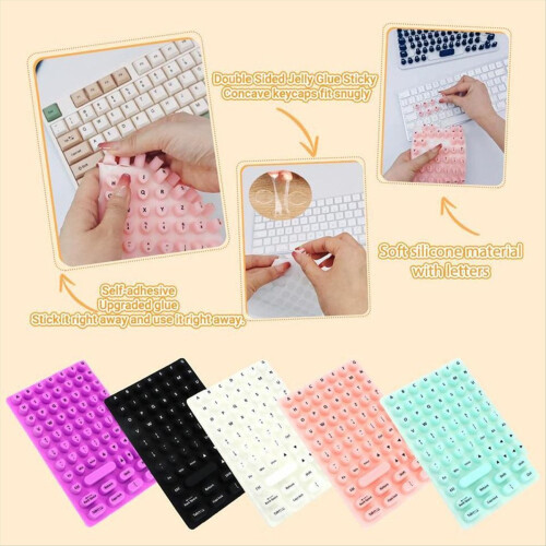 Manicure Art Keyboard Pad for Office Typing Devices for Long Nails E 1