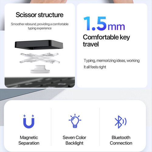 Tastiera Bluetooth magnetica per Pro 12 B 2