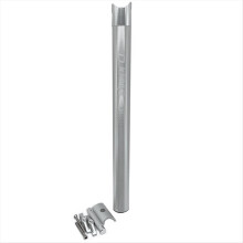 Klappbare Fahrradsattelstütze aus Aluminiumlegierung, 33,9 x 400 mm, silber