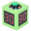 1.4in 4 Sided Cube Timer Digital Shot Timer Countdown Stopwatch Green 1