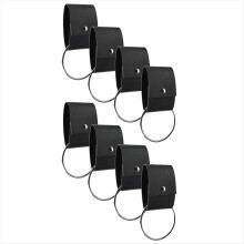 8PCS Leather & Metal Towel Ring Holder for Kitchen Dish Towels Holder