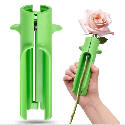 Plastic Rose Thorn Remover Stripper Tool - Home Pruning Shears Green 1