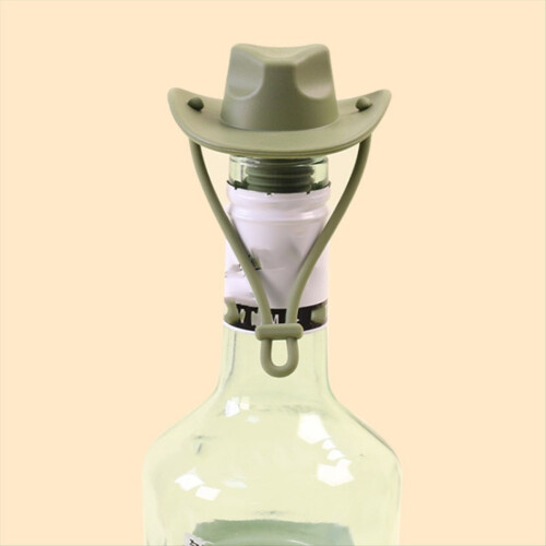 2PCS Cowboy Hat Silicone Wine Cork, Decorative Wine Stoppers 2