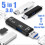 USB 3.0 Type C USB Micro-USB SD TF Memory Card Reader White 2