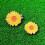 Removable Yellow Flower Pattern Golf Cap Clip Yellow 3