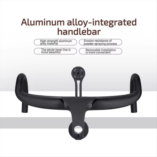 Aluminium-Rennradlenker, 23,8 mm, integriert, 400 mm 1