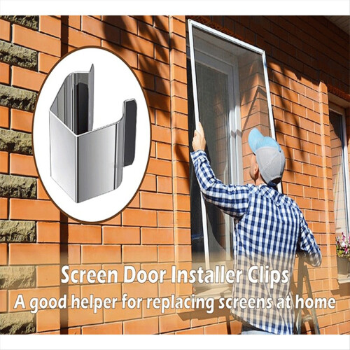 Screen Door Tool Kit - 20 Pieces Screen Installer Clips A 1