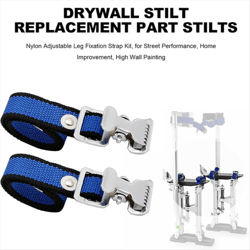 4PCS Drywall Stilts Straps, Adjustable Stilt Leg Band Straps Kit 1