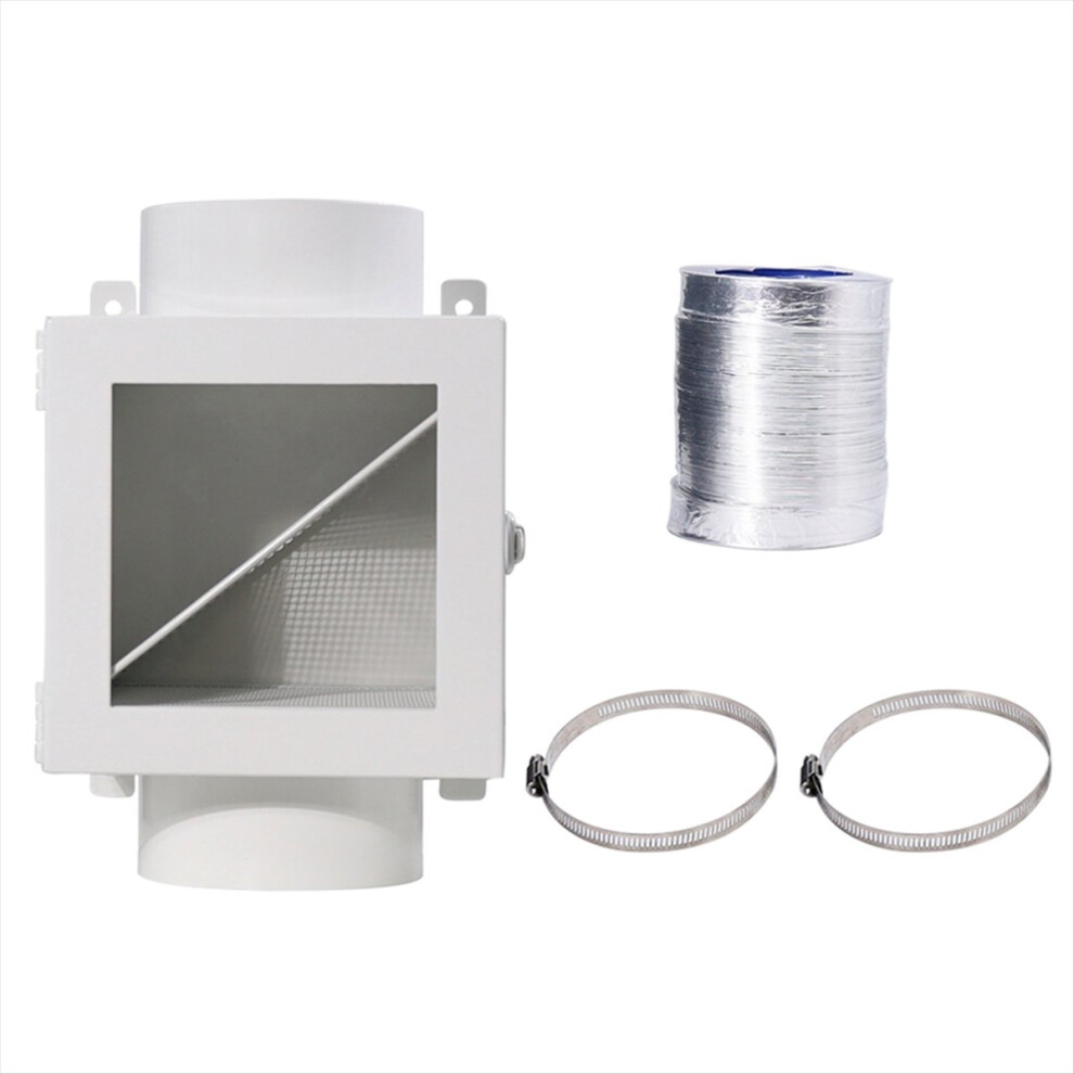 Metal Dryer Duct Lint Trap Indoor Dryer Vent Kit 4714116651655