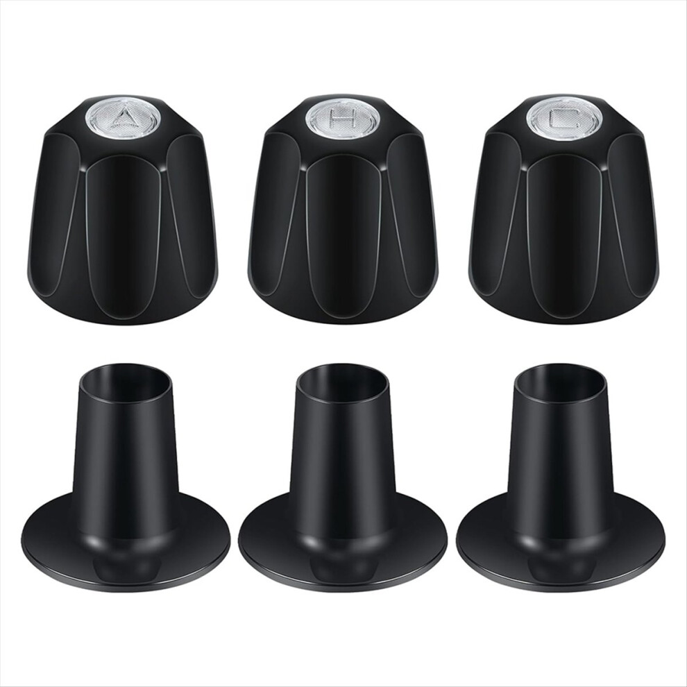 Black Shower Knob 3 Piece Replacement, for Price/-image-OPC-PMG6XGV-NEW