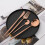 24Pcs Rose Gold Dinnerware Set Stainless Steel Tableware Set 2