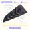 Rear Louver Window Side Shutter Decoration Cover C 5
