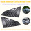Rear Louver Window Side Shutter Decoration Cover C 7