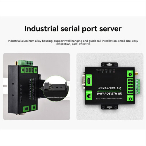 Serial Server RS232/485 to WiFi Ordinary Network Port 1