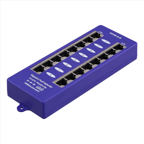 New 802.3af Mid-Span PoE Injector for UBNT CCTV Network 1