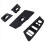 Car Interior Door Window Switch Cover for RHD Black 3