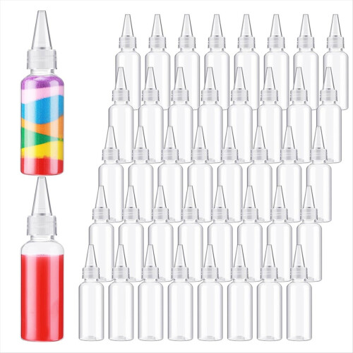 Flaconi di plastica da 1,7 once per vernice, 50 pezzi