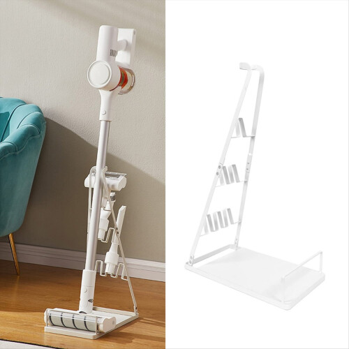Vacuum Cleaner Bracket Holder Floor Stand Storage Brush Shelf White 1