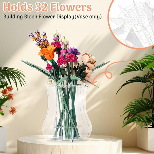 Vasenhalter passend für Blumensträuße – Acryl-Puzzlevase 2