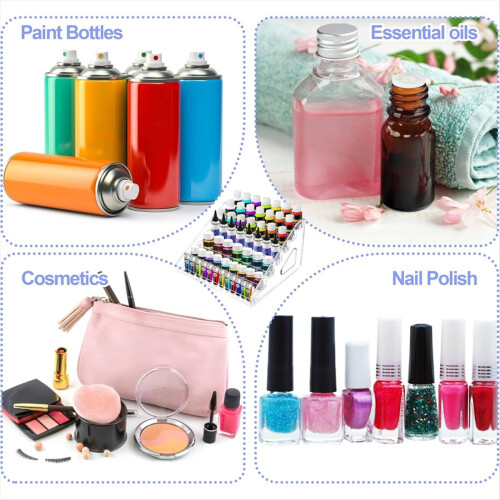 6Pcs Acrylic Paint Organizer with Brush Holder 2
