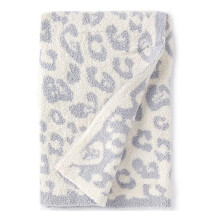Picnic Mat Leopard Knit Plush Wool Blanket Color 11, 130x180cm, Waterproof, Knitted Barefoot Soft Home Cover Blanket