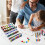 6Pcs Acrylic Paint Organizer with Brush Holder 4