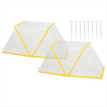 Copertura per piante acceleratrice da giardino, 2 pezzi, 80x34x35 cm, pieghevole e rialzata