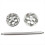 Motorcycle Rear Wheel Hub Cover Fork Axle Cover for Silver 1