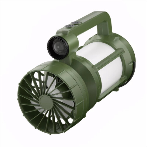 Solar Outdoor Camping Lantern with Cooling Fan LED Flashlight