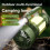 Solar Outdoor Camping Lantern with Cooling Fan LED Flashlight 3
