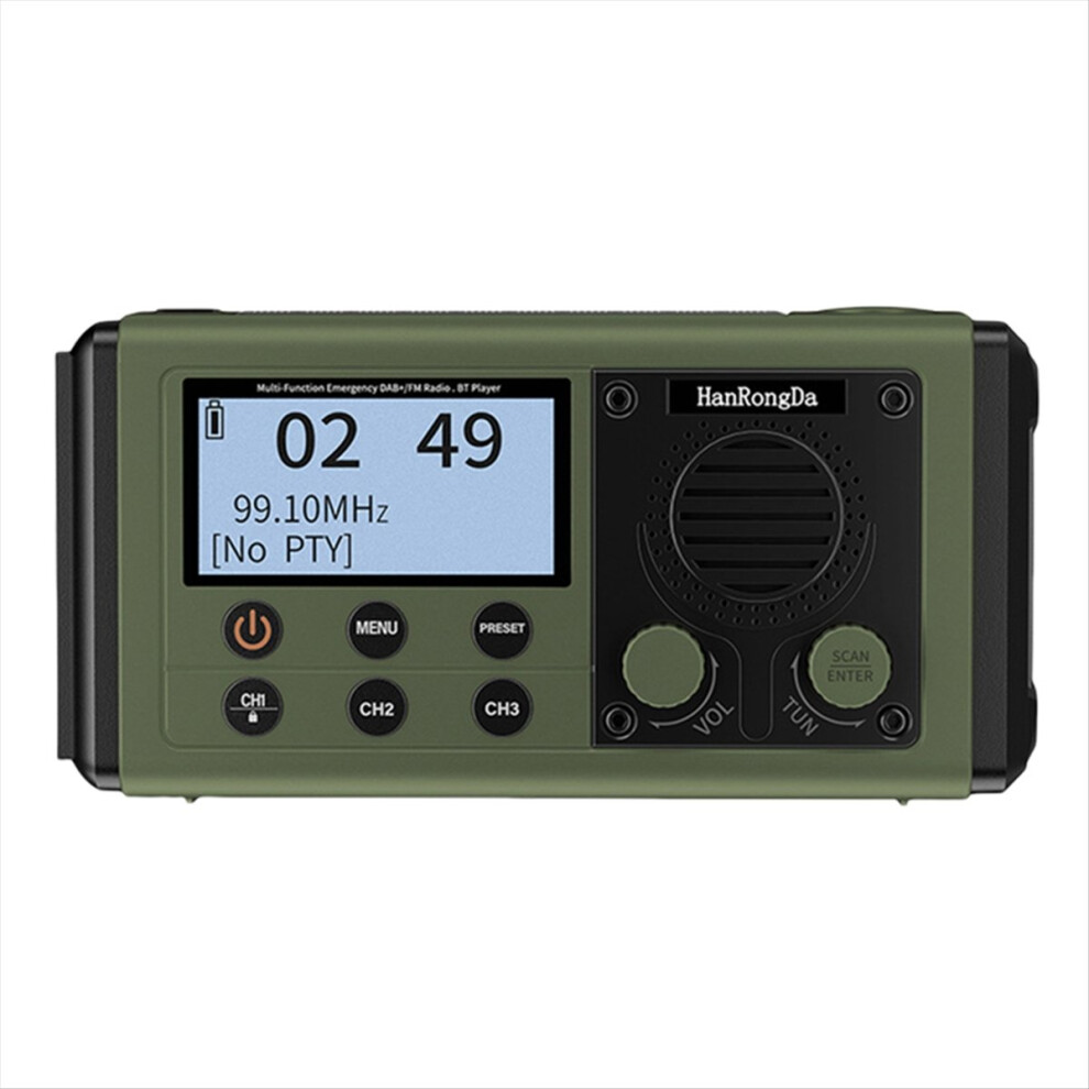 Ipx6 Solar Radio Fm Receiver Solar/Hand Crank Charging 4714116604965