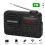 Rechargeable Portable Digital FM Radio with LED Display Black 2