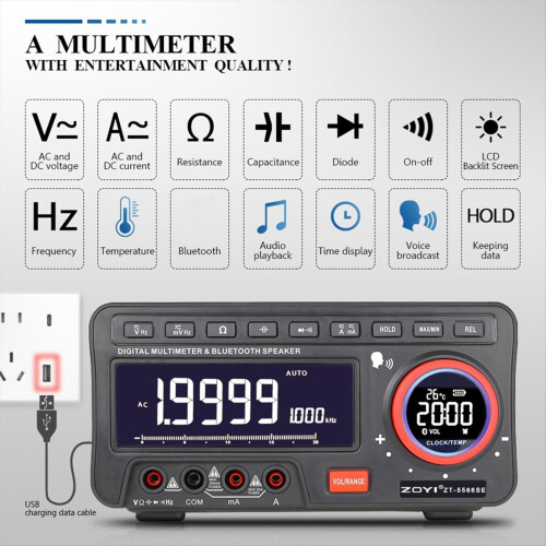 -5566SEAPP Multimetro digitale intelligente serie Bluetooth 1