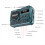 Rechargeable Portable Digital FM Radio with LED Display Black 6