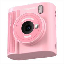 Stampante digitale trasparente con schermo da 2 pollici per bambini, rosa