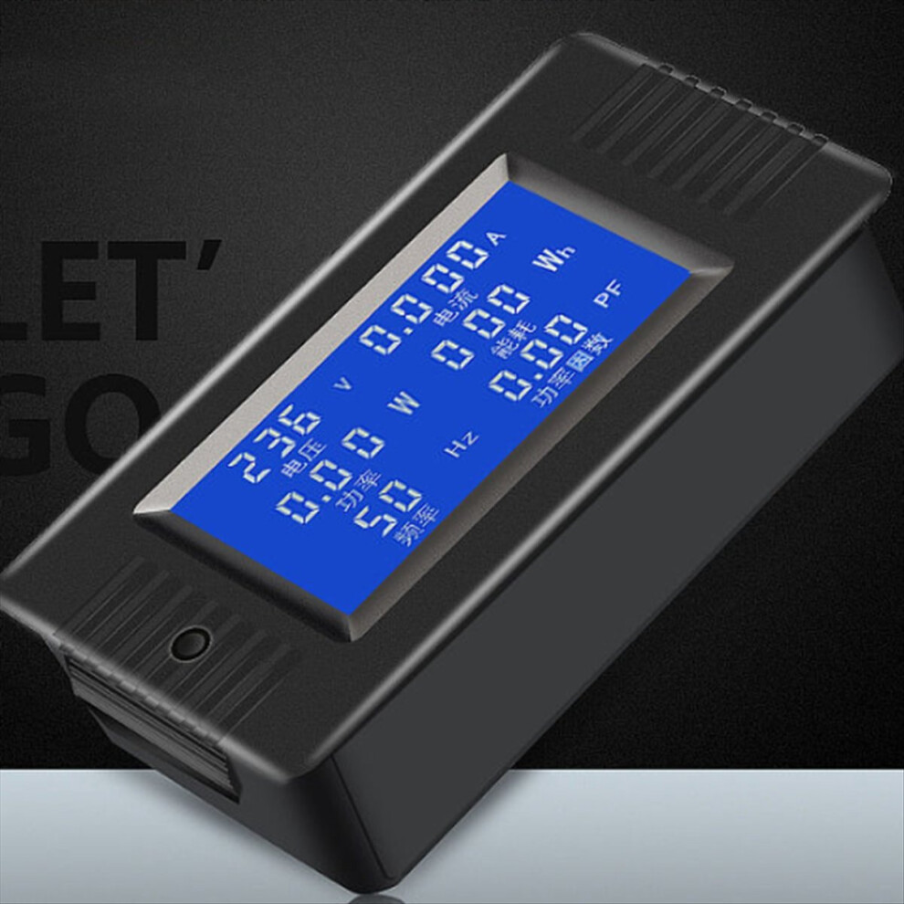 2Pcs Ac Voltage Current Power Meter Lcd Digital Ammeter Multimeter 4714116611611