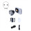 Dual Color Temperature COB LED Photography Light, White EU PLUG 5